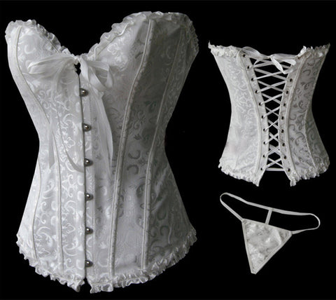 Strapless Bridal Patterned Corset