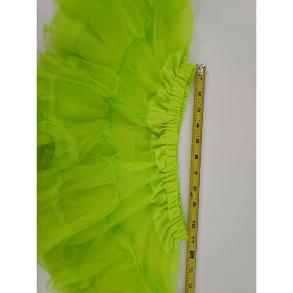 Fantasy Lingerie Double layered LIME GREEN sexy petticoat skirt
