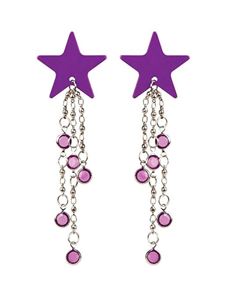 Body Charms- Purple Stars- Non Piercing Body Jewelry