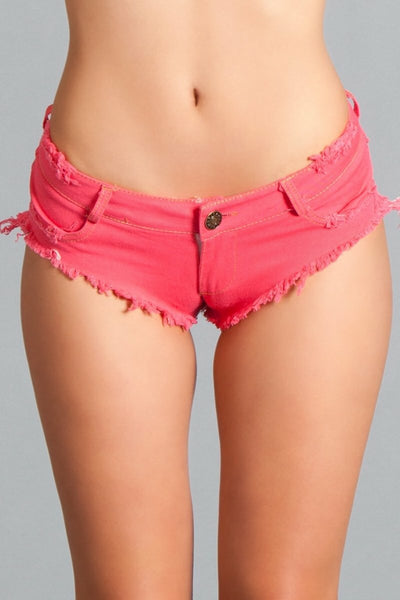 BeWIcked BWJ3HP Baby Got Back Booty Shorts  - Hot Pink
