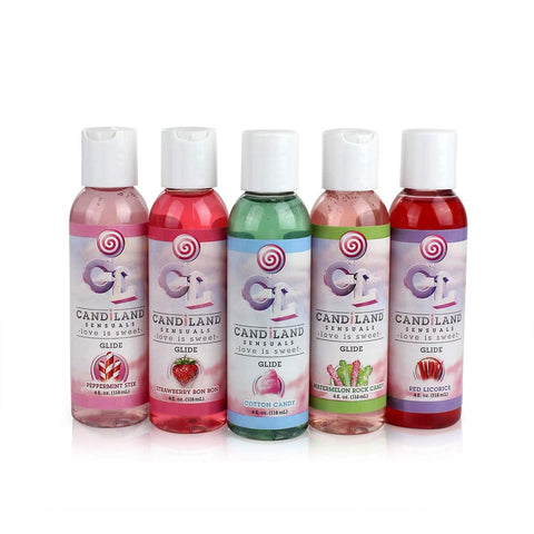 CandiLand Sensuals Glide Flavored Water-Based Personal Lubricants 4oz
