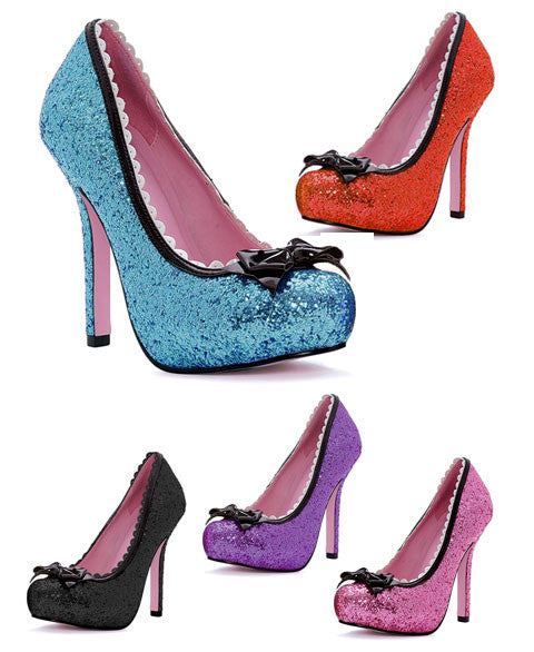 Princess 5 Inch Glitter Pump with Bow