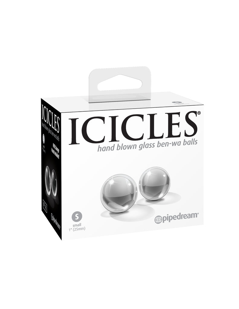 Icicles No 41 Glass Ben Wa Balls, Small