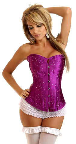 Sparkle Stone Corset with Lace Up Back